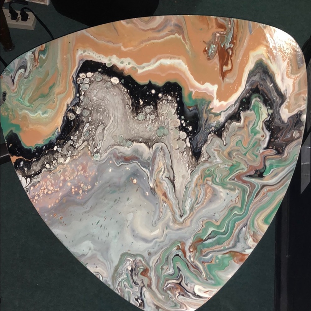 Acrylic painted table